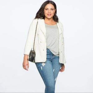 Eloquii Double Breasted Tweed Blazer size 22